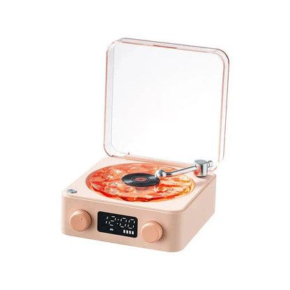 Mini Retro White Noise Bluetooth Speaker with vintage design, built-in nature sounds, RGB lighting, and portable Bluetooth audio